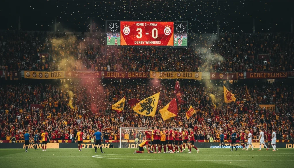 Galatasaray’ın Fenerbahçe Üzerindeki Kesin Zaferi: 3-0